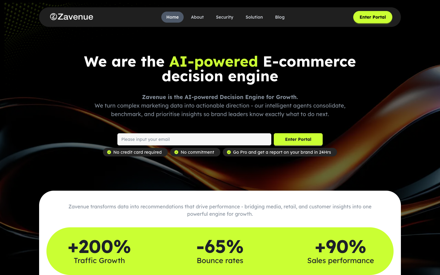 zed website screenshot